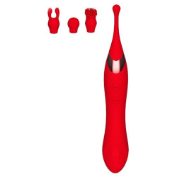 INTOYOU Stimulateur de clitoris Onax Double Pulse Rouge
